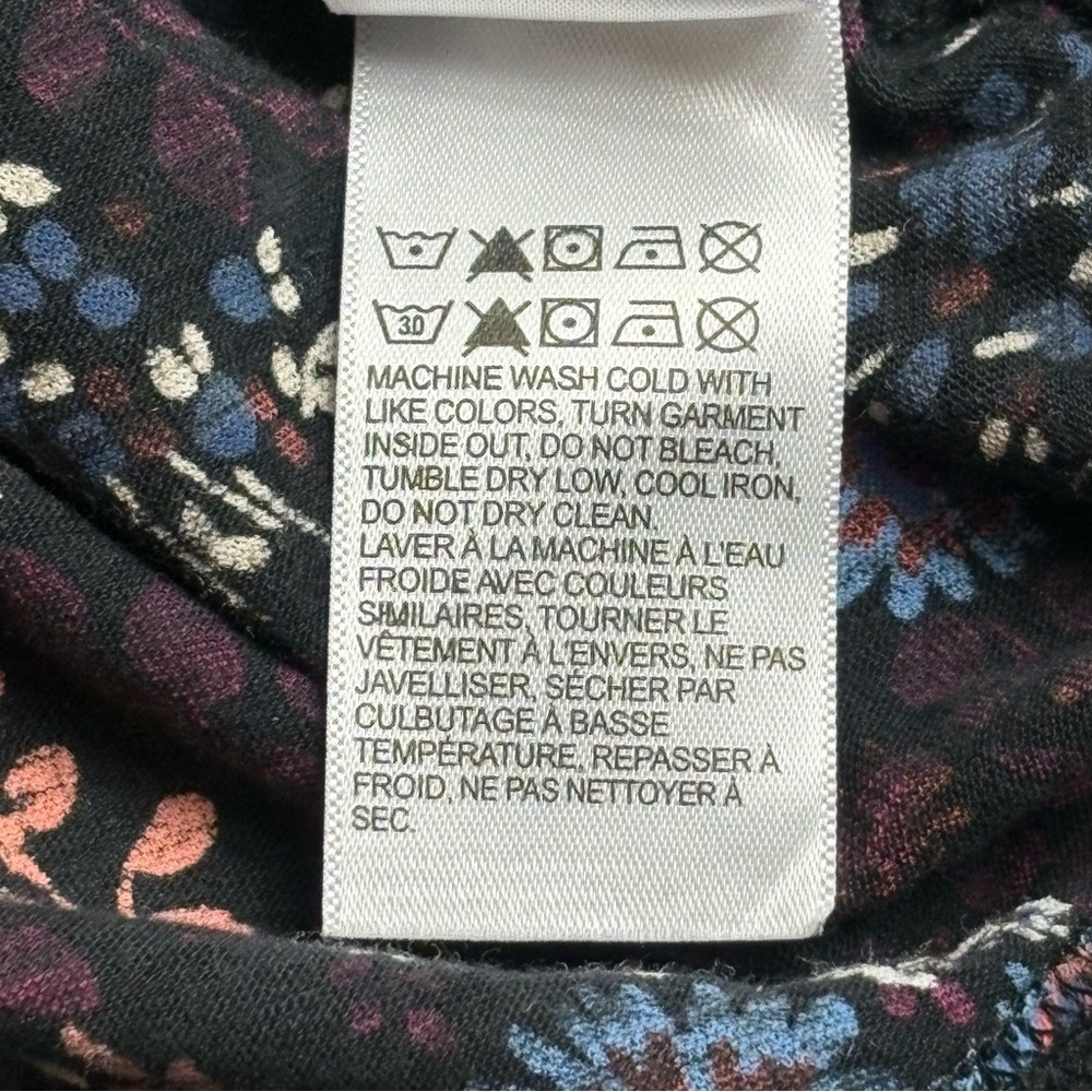 Lucky Brand Sleeveless Floral Top Size M Pullover Lace Accents Multicolor NEW - Picture 10 of 13